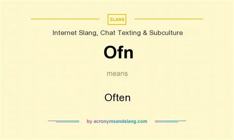 ofn meaning|OFN Meaning & Definition